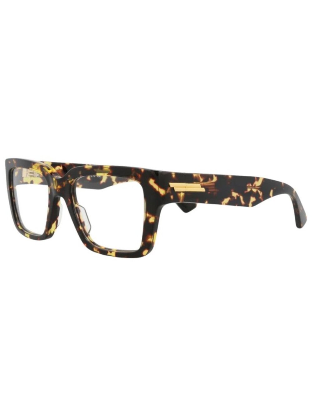 New Bottega Veneta Women's Eyeglasses Square Rectangle Acetate Frame Havana